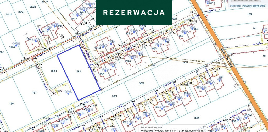 Działka Sprzedaż Warszawa Wawer Celulozy