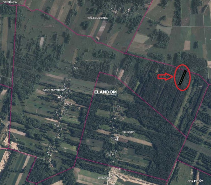 Działka Sprzedaż Budy Przytockie